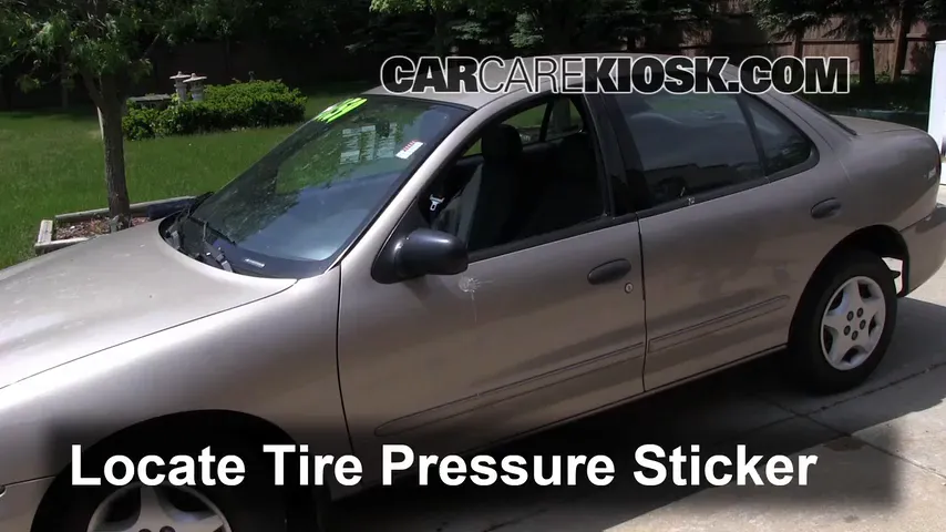 2002 Chevrolet Cavalier 2.2L 4 Cyl. Sedan (4 Door) Tires & Wheels Check Tire Pressure